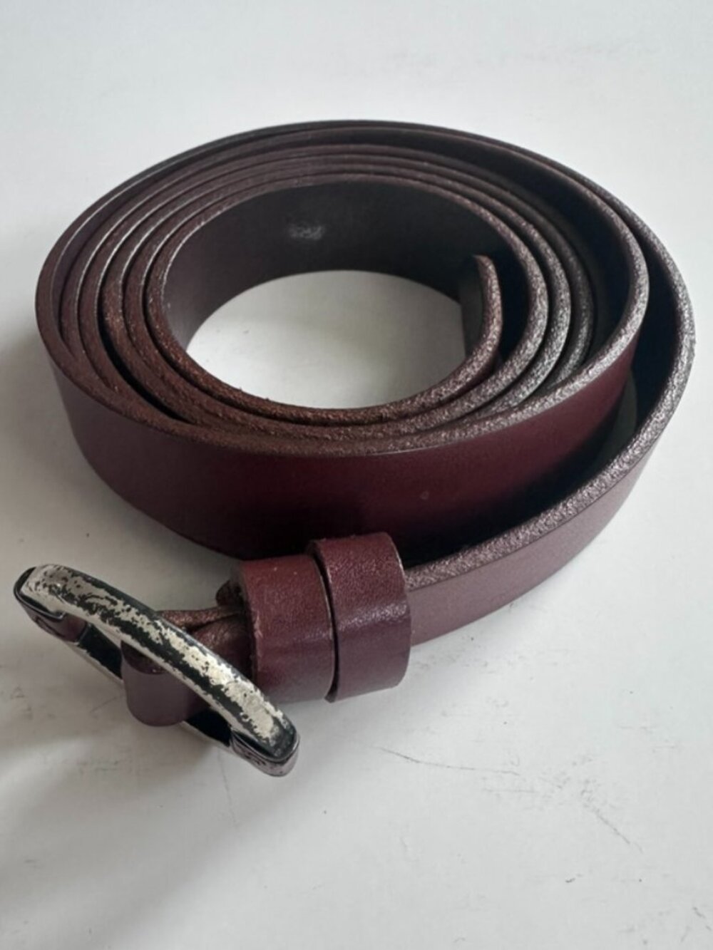 A&F Vintage circa Y2K Womens Leather Double Wrap Belt Made in Italy Womens - S